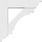 Ekena Millwork Standard Merced Architectural Grade PVC Bracket with Traditional Ends, 5"W x 30"D x 30"H BKTP05X30X30MRC01 - alternate 2